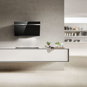 Õhupuhasti Elica MAJESTIC 90cm must klaas disain