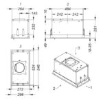 Integreeritav õhupuhasti Novy Essence 828 roostevaba