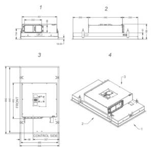 Laekinnitusega õhupuhasti Novy Pure’line Compact 6811