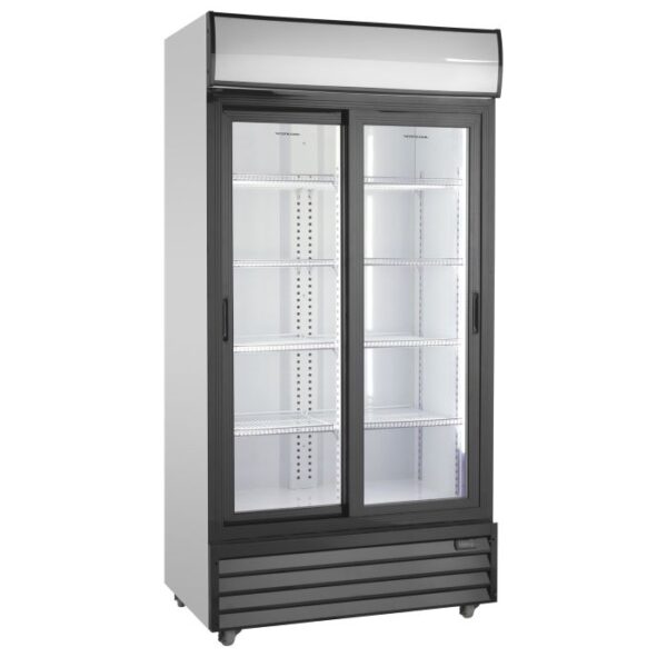 Scandomestic vitriinkülmik SD802SLE must 202cm