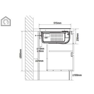 Elica pliidiplaat koos õhupuhastiga NIKOLATESLA FIT XL BLA83