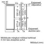 Integreeritav külmik-sügavkülmik Bosch KIV865SE0 - Image 9