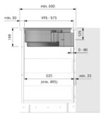 Pliidiplaat koos õhupuhastiga BORA X PURE PURA joonis