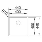 BLANCO CLARON 400-U roostevaba valamu - Image 4