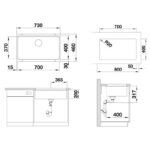 BLANCO ETAGON 700-U valamu joonis