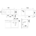 BLANCO SONA 8 S valamu joonis