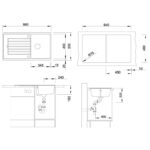 BLANCO ZIA 45 SL valamu joonis