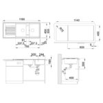 BLANCO ZIA 8S valamu joonis