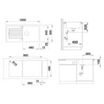 BLANCO ZIA XL 6 S valamu joonis