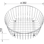 BLANCO nõudekorv RONDO