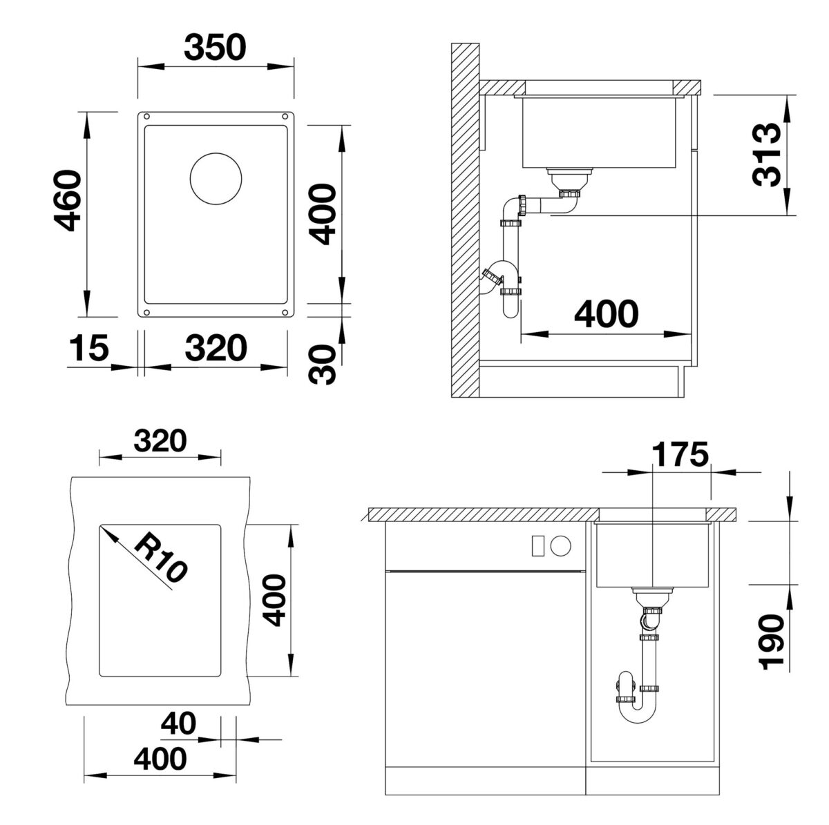 BLANCO SUBLINE 320-U valamu