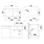 BLANCO SUBLINE 430/270-U valamu - Image 9