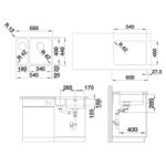 BLANCO SOLIS 340180-U roostevaba valamu paremal 526128 joonis