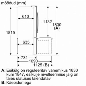 SBS külmik Bosch KFF96PIEP