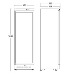 Scandomestic vitriinkülmik DC389BD