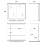Scandomestic vitriinkülmik SC211HDE joonis