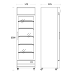 Scandomestic vitriinkülmik SD417BE