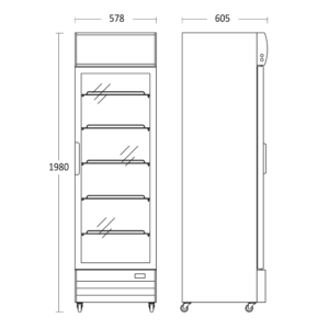 Scandomestic vitriinkülmik SD417BE