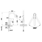 BLANCO CARENA köögisegisti joonis