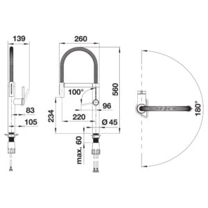 BLANCO CULINA-S II köögisegisti joonis