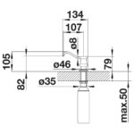 BLANCO VICUS seebidosaator kroom 524290 joonis