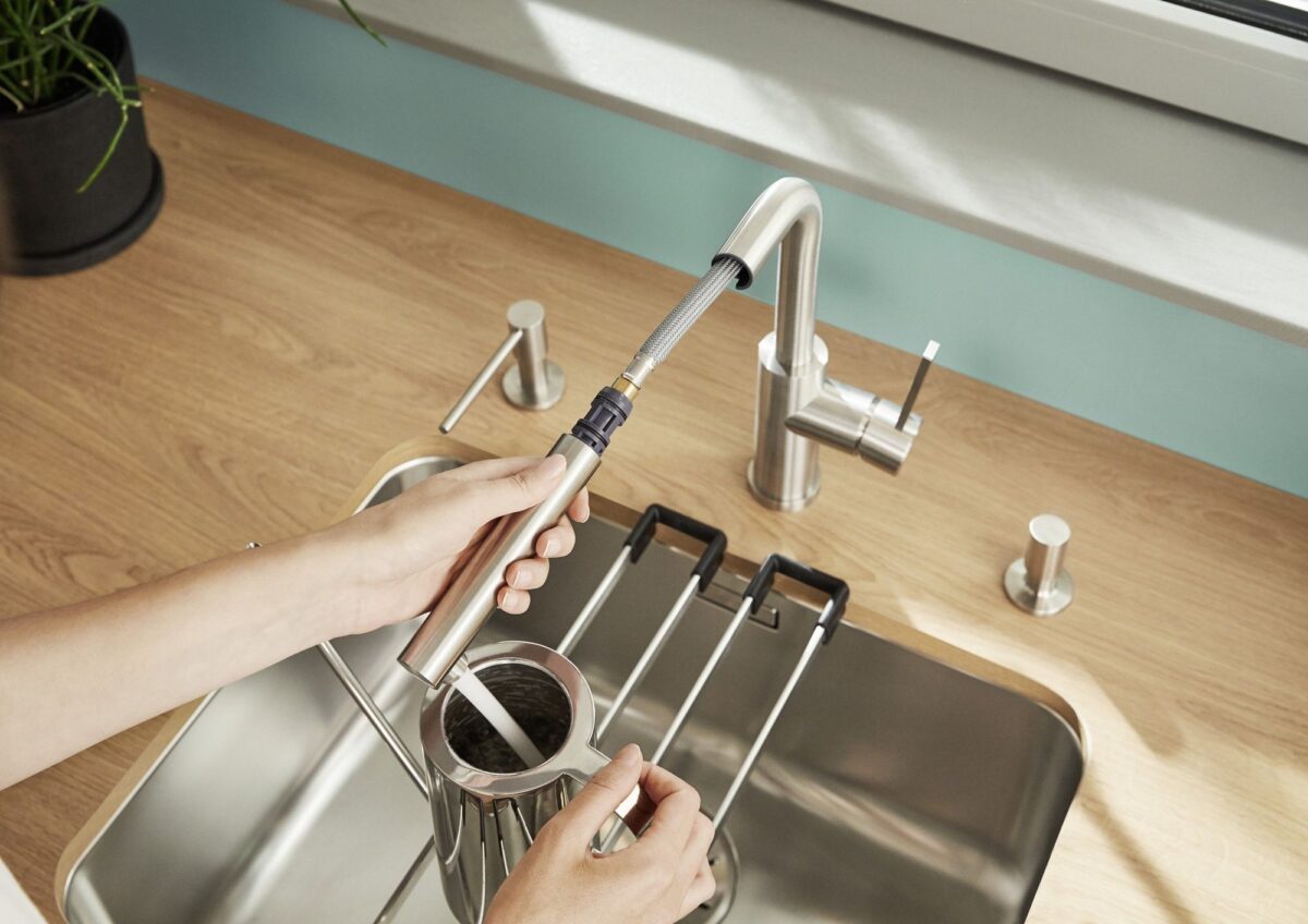 BLANCO LANORA-SF köögisegisti harjatud roostevaba teras 526180