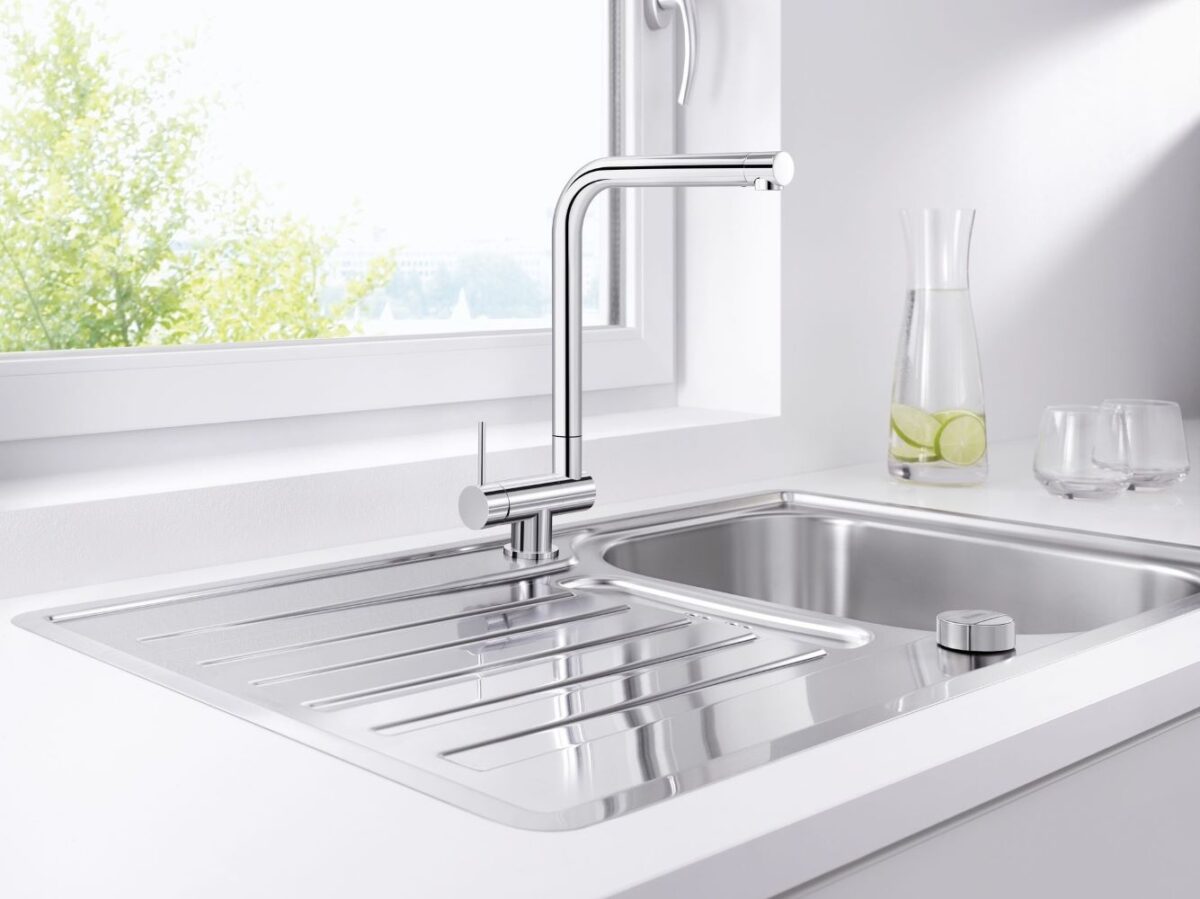 BLANCO LARESSA-F köögisegisti kang vasakul kroom