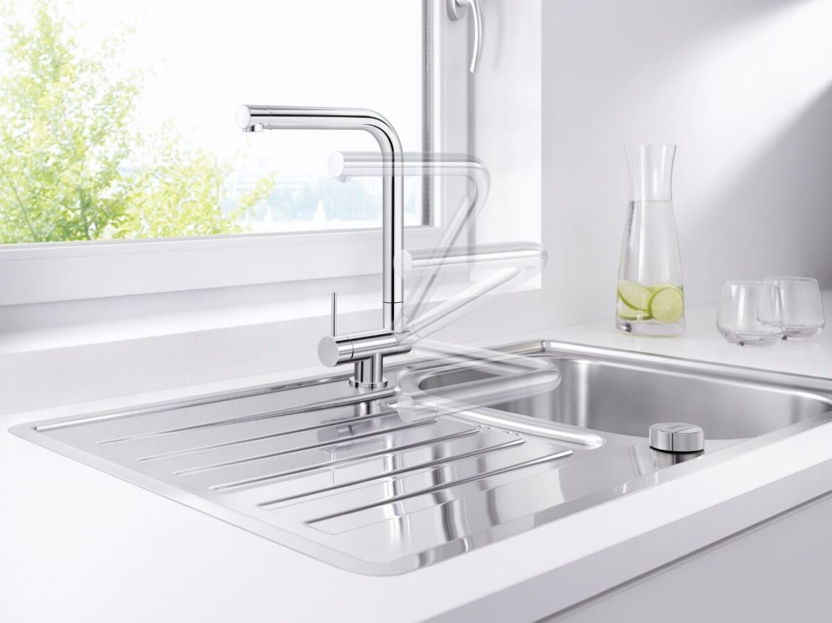 BLANCO LARESSA-F köögisegisti kang vasakul kroom