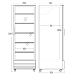 Scandomestic vitriinkülmik SD726BE - Image 3