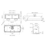 Integreeritav õhupuhasti ELICA ERA joonis