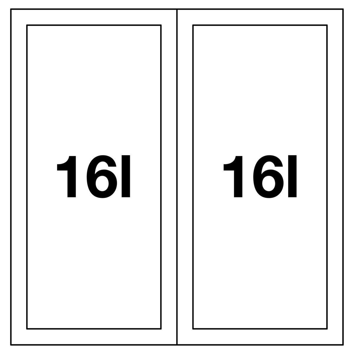 BLANCO sorter 16+16 liitrit