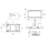 Õhupuhasti Elica HILIGHT GLASS H16 WHA100 joonis