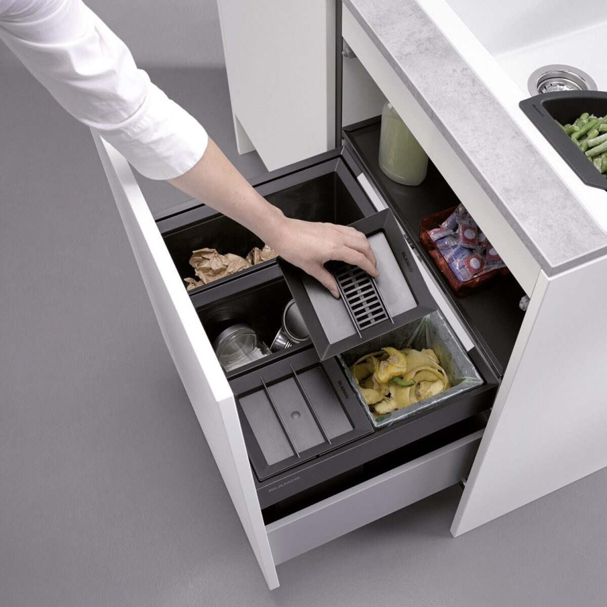 BLANCO AktivBio filtriga konteineri kaas 524219