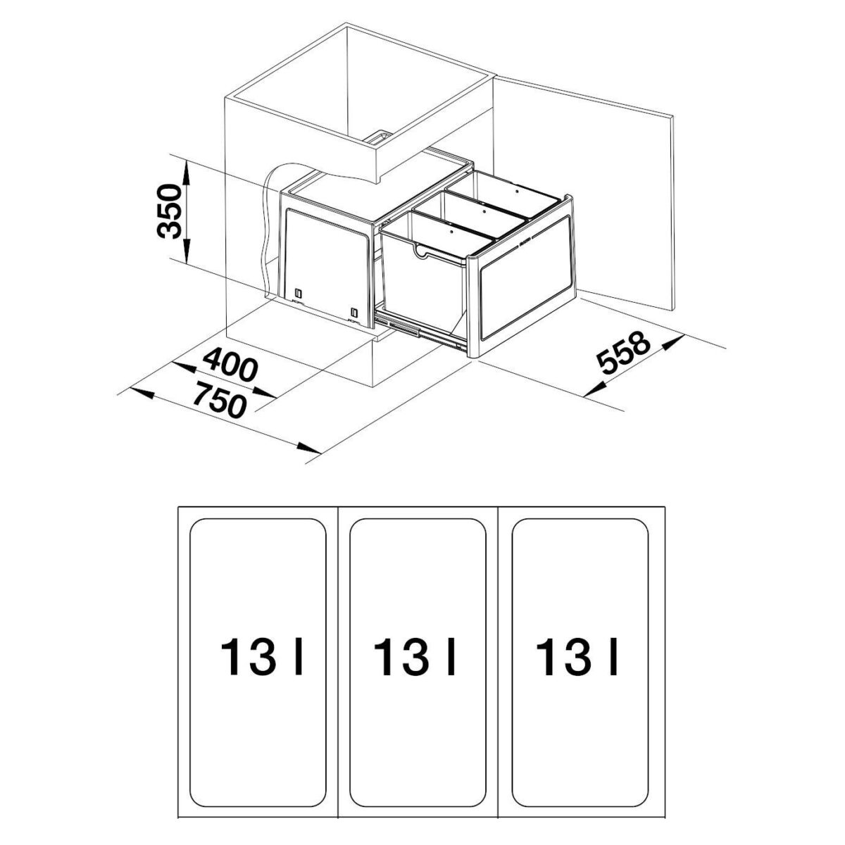 BLANCO sorter BOTTON Pro 603 Automatic 517470 BLANCO sorter BOTTON Pro 603 Automatic 517470