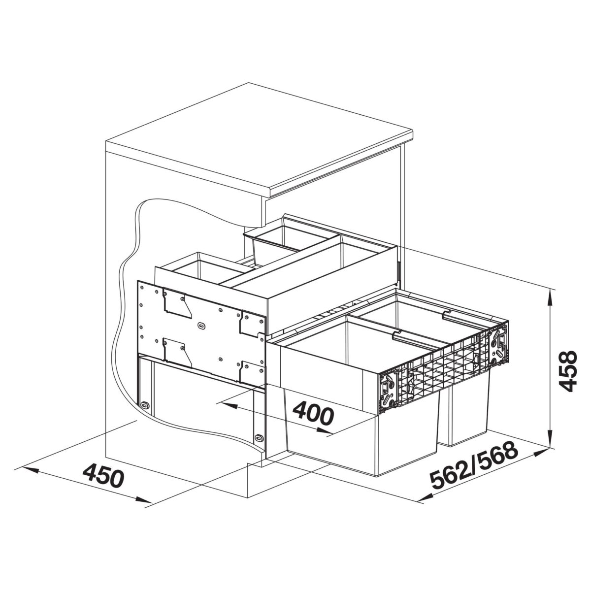 BLANCO sorter SELECT II 602 Orga 526208