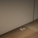 Jääkaja kuvamine põrandal timelight whirlpool nõudepesumasin