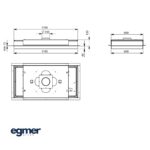 Õhupuhasti FALMEC ALBA 120 valge joonis