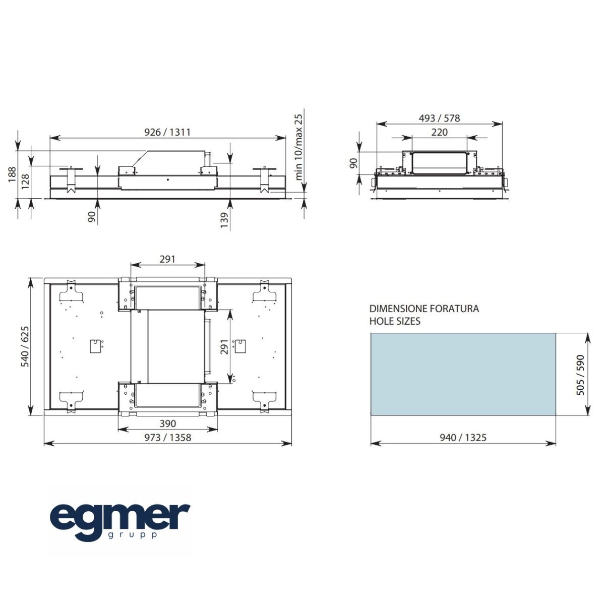 Õhupuhasti FALMEC NUVOLA 90 valge joonis Õhupuhasti FALMEC NUVOLA 90 valge joonis