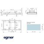 Õhupuhasti FALMEC NUVOLA 90 valge joonis