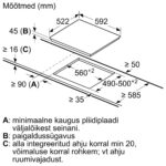 Bosch PKE611BA2E keraamiline pliidiplaat