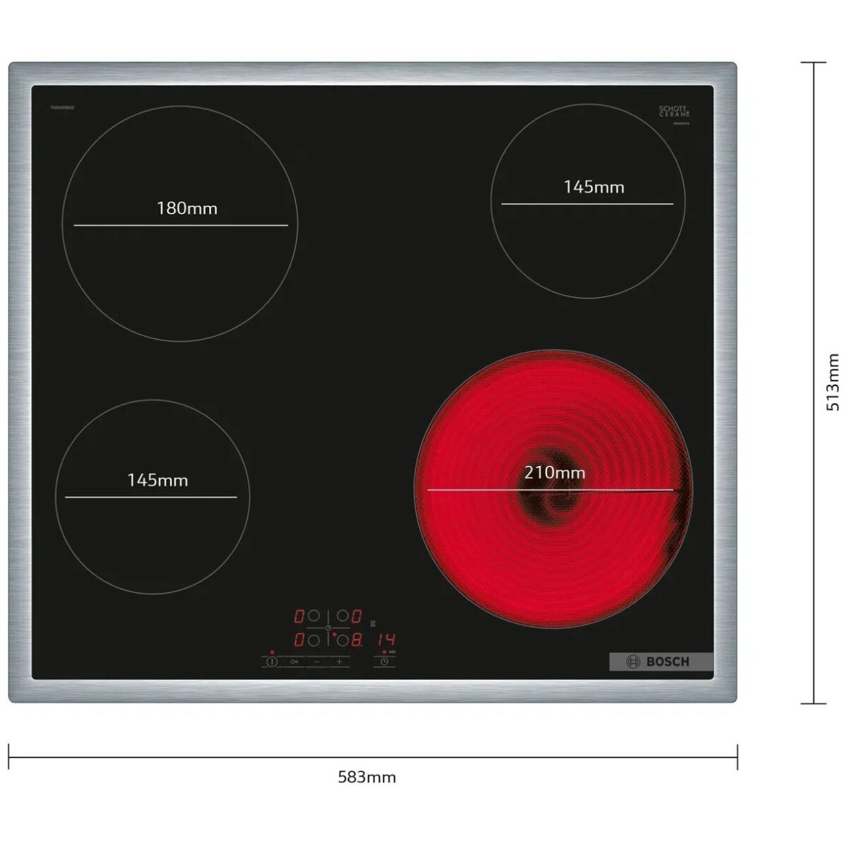 Bosch PKE645BB2E keraamiline pliidiplaat - Image 2