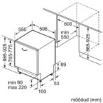 Bosch SBV4HTX03E integreeritav nõudepesumasin