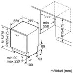 Bosch SMV41D10EU integreeritav nõudepesumasin