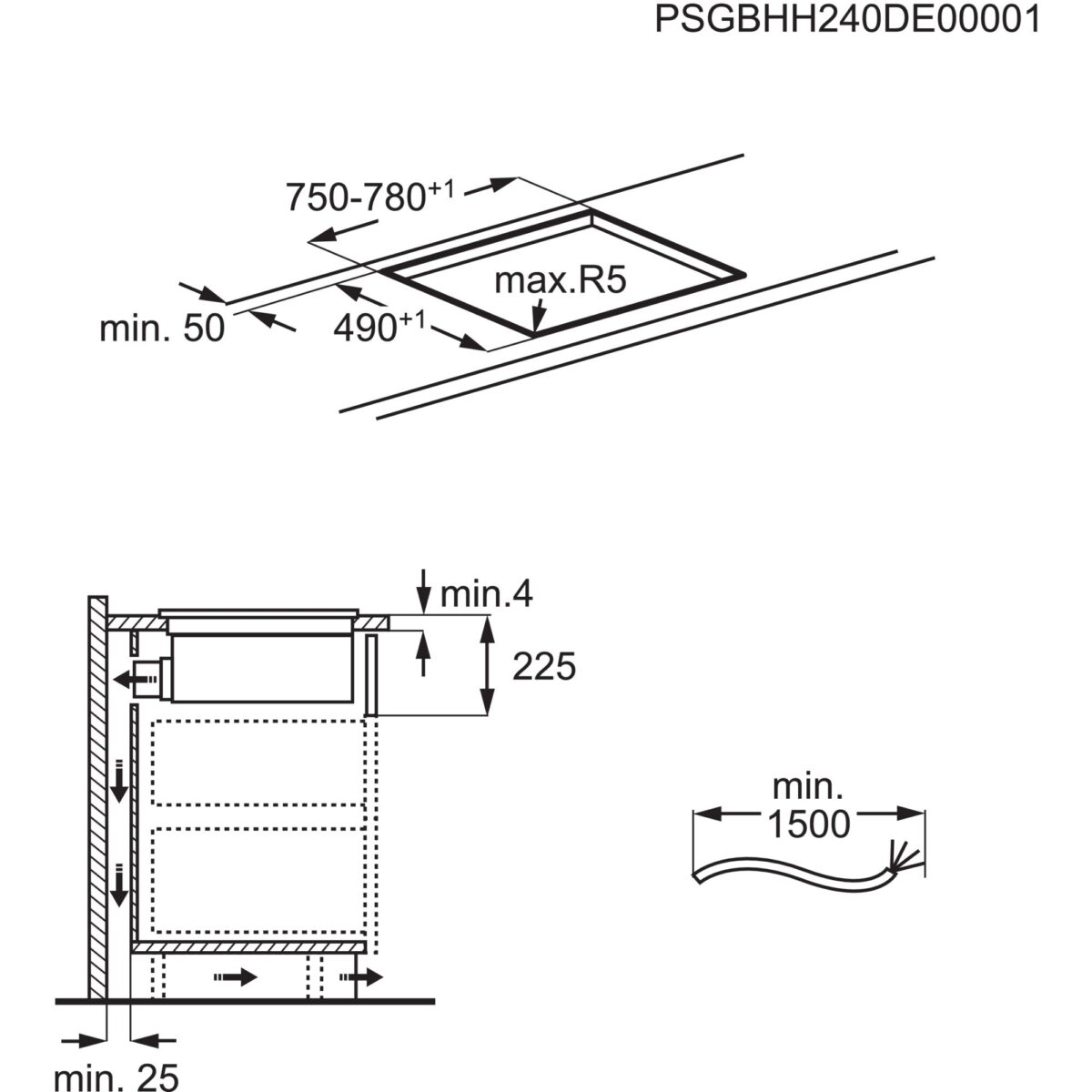 Electrolux pliidiplaat koos õhupuhastiga ECC8344 paigaldus