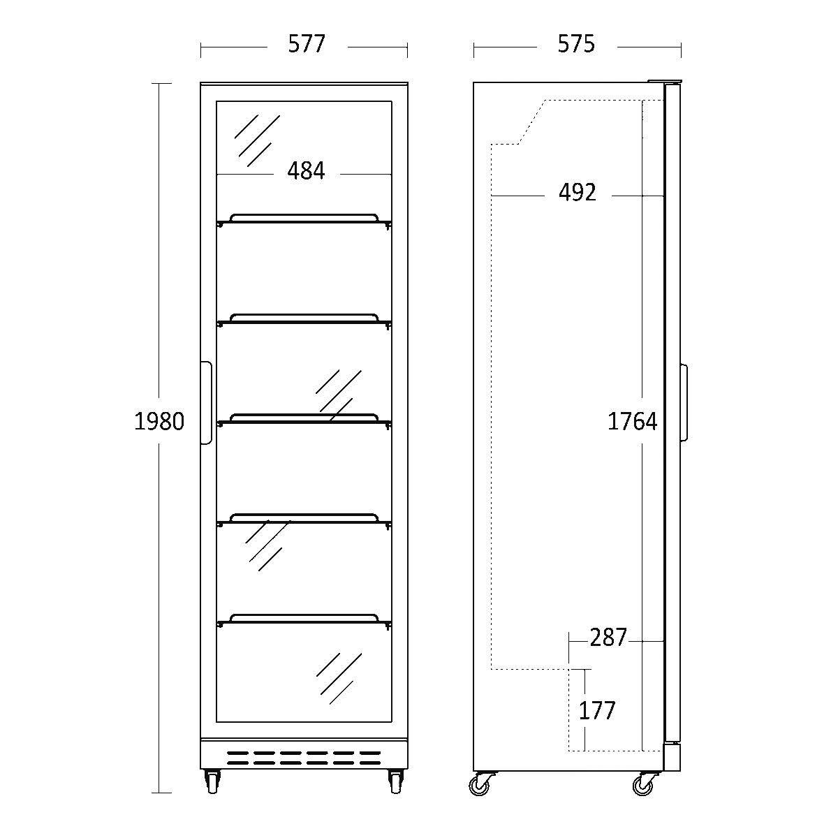Scandomestic vitriinkülmik SD430BE