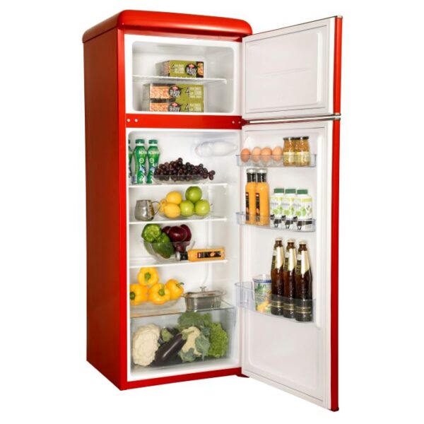 Snaige retrokülmik sügavkülmik üleval FR27SM-PRR50E3 punane