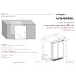 Avintage AVU49DPB1 integreeritav veinikülmik