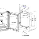 Avintage AVU50PANEL integreeritav veinikülmik JOONIS