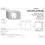 Avintage AVI72PLATINUM integreeritav veinikülmik - Image 9