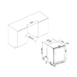 Avintage AVU50S82 integreeritav veinikülmik joonis